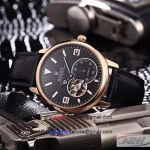 Rolex Automatic Tourbillon Watch - Rose Gold Black Dial For Men